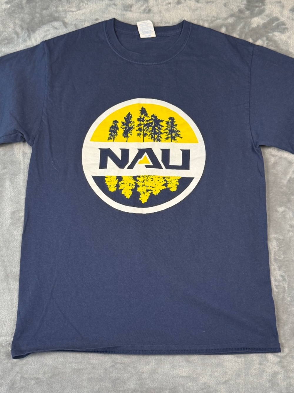 NAU Northern Arizona University T-Shirt Men Medium Navy